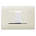 Moulded front plate Sand - 1 Module - 43BP01SA
