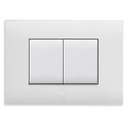 Moulded front plate White - 2 Module - 43BP02BB