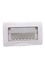 IP55 Plate + Soft White Cover RAL9010 - 4 Modules - 43SP04B