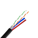 AD-LINK UTP Cat6 Cable 305M/Roll 0.5MM CCA+2*0.5mm² CCA Power Cable Black Jacket