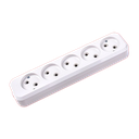 YAWEITAI "5 gang socket,16A 250V~ ABS cover + Retardant ABS base, copper contactor, White" YW-5805