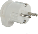 YAWEITAI European plug 4.8mm plug pin, White PP shell, 16A250V YW-7325