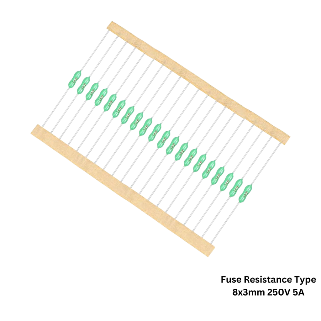 DanounTech Buy Fuse RESISTANCE TYPE 8X3mm 250V 5A ® online at best
