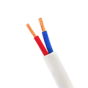 Afandi White Round Cable 2*2.5 100Y شريط مبروم أبيض