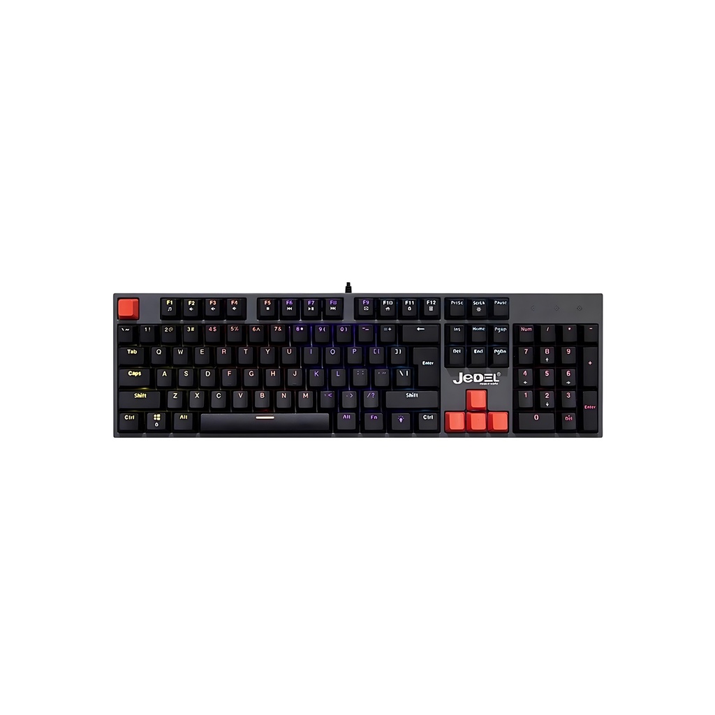 Jedel Mechanical Gaming Keyboard - Red Switch Model No: KL-63D