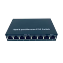WOR-SL08RP-2S Two button 7* 10/100Mbps+1*1000M uplink reverse PoE switch 1-7 port PoE in, 8 port PoE out VLAN Support