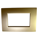 Moulded front plate Bronze - 3 Module