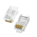 Velly Good RJ45 Through hole CAT.5 Connector 1Bag 100Pcs